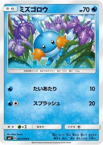 Carta Mudkip (022/096) do set Sky-Splitting Charisma — Pokémon TCG | Bynx