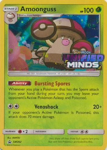 Carta Amoonguss do set Sol e Lua Promos — Pokémon TCG | Bynx