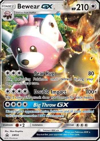 Carta Bewear-GX do set Sol e Lua Promos — Pokémon TCG | Bynx