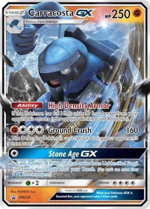Carta Carracosta-GX do set Sol e Lua Promos — Pokémon TCG | Bynx