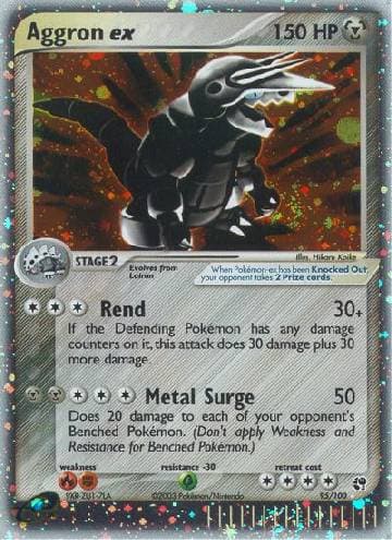 Carta Aggron ex (95/100) do set Sandstorm — Pokémon TCG | Bynx