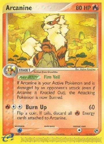 Carta Arcanine (15/100) do set Sandstorm — Pokémon TCG | Bynx