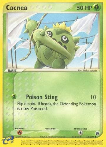 Carta Cacnea (58/100) do set Sandstorm — Pokémon TCG | Bynx