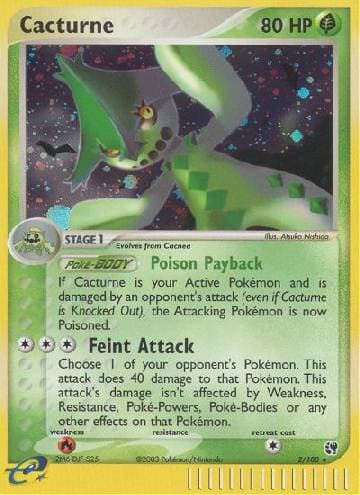 Carta Cacturne (2/100) do set Sandstorm — Pokémon TCG | Bynx