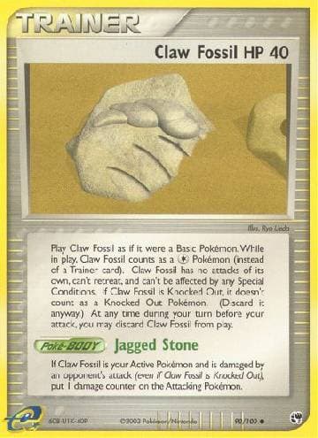 Carta Claw Fossil (90/100) do set Sandstorm — Pokémon TCG | Bynx