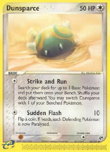 Carta Dunsparce (60/100) do set Sandstorm — Pokémon TCG | Bynx