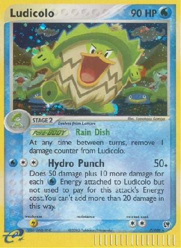 Carta Ludicolo (7/100) do set Sandstorm — Pokémon TCG | Bynx