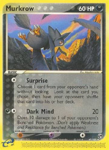 Carta Murkrow (47/100) do set Sandstorm — Pokémon TCG | Bynx