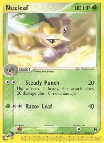 Carta Nuzleaf (48/100) do set Sandstorm — Pokémon TCG | Bynx