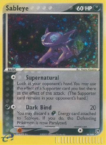 Carta Sableye (10/100) do set Sandstorm — Pokémon TCG | Bynx