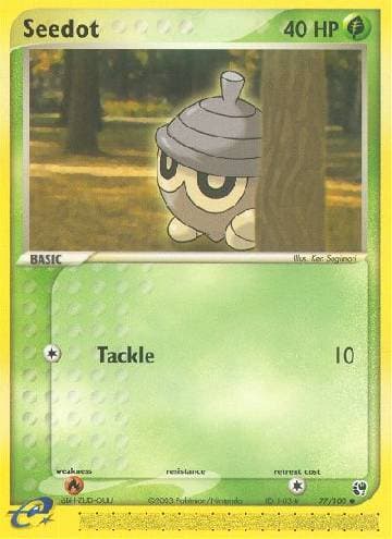 Carta Seedot (77/100) do set Sandstorm — Pokémon TCG | Bynx
