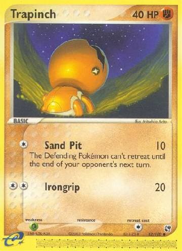 Carta Trapinch (82/100) do set Sandstorm — Pokémon TCG | Bynx