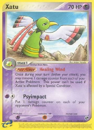 Carta Xatu (55/100) do set Sandstorm — Pokémon TCG | Bynx