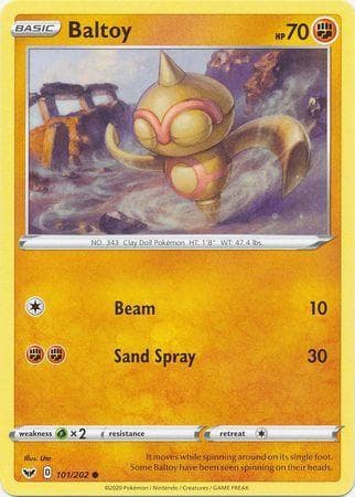 Carta Baltoy (101/202) do set Espada e Escudo — Pokémon TCG | Bynx