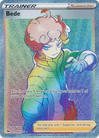 Carta Bede (207/202) do set Espada e Escudo — Pokémon TCG | Bynx