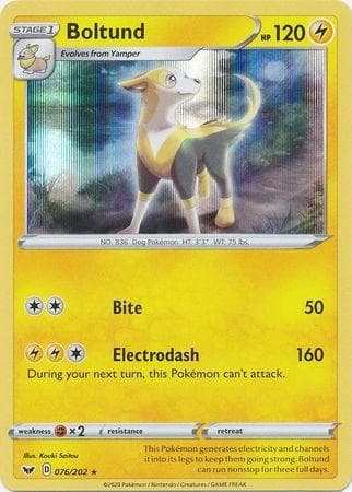 Carta Boltund (76/202) do set Espada e Escudo — Pokémon TCG | Bynx
