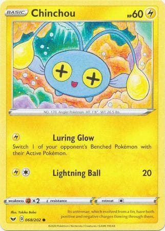 Carta Chinchou (68/202) do set Espada e Escudo — Pokémon TCG | Bynx