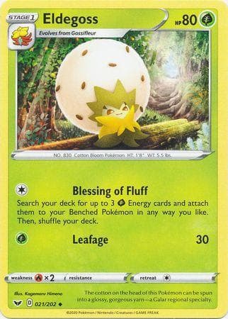 Carta Eldegoss (21/202) do set Espada e Escudo — Pokémon TCG | Bynx