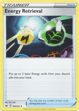 Carta Energy Retrieval (160/202) do set Espada e Escudo — Pokémon TCG | Bynx