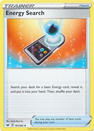 Carta Energy Search (161/202) do set Espada e Escudo — Pokémon TCG | Bynx