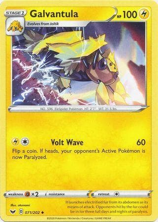 Carta Galvantula (71/202) do set Espada e Escudo — Pokémon TCG | Bynx