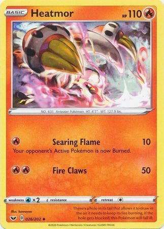 Carta Heatmor (26/202) do set Espada e Escudo — Pokémon TCG | Bynx