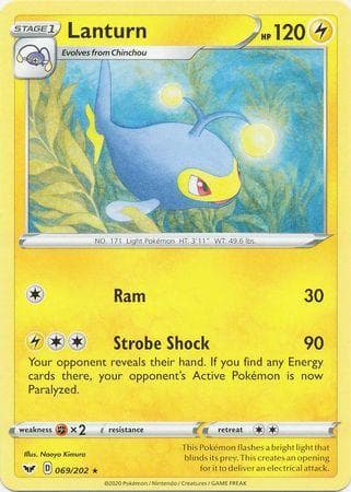 Carta Lanturn (69/202) do set Espada e Escudo — Pokémon TCG | Bynx