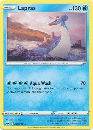 Carta Lapras (48/202) do set Espada e Escudo — Pokémon TCG | Bynx