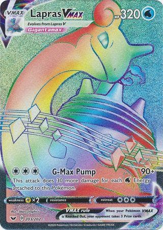 Carta Lapras-VMAX (203/202) do set Espada e Escudo — Pokémon TCG | Bynx