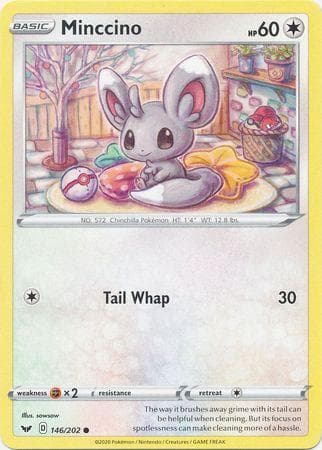 Carta Minccino (146/202) do set Espada e Escudo — Pokémon TCG | Bynx