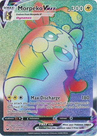 Carta Morpeko-VMAX (204/202) do set Espada e Escudo — Pokémon TCG | Bynx