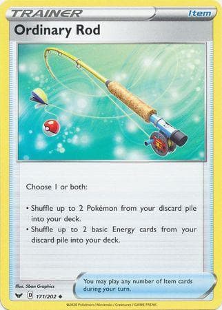 Carta Ordinary Rod (171/202) do set Espada e Escudo — Pokémon TCG | Bynx