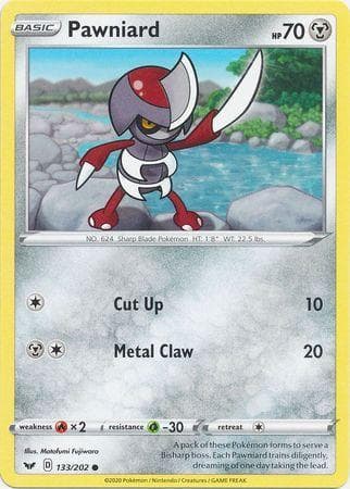 Carta Pawniard (133/202) do set Espada e Escudo — Pokémon TCG | Bynx