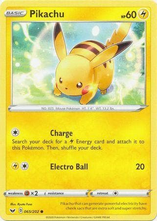 Pikachu (65/202) — Espada e Escudo