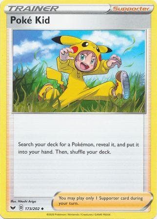 Carta Poke Kid (173/202) do set Espada e Escudo — Pokémon TCG | Bynx