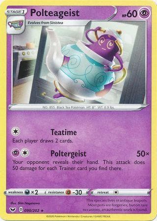 Carta Polteageist (90/202) do set Espada e Escudo — Pokémon TCG | Bynx