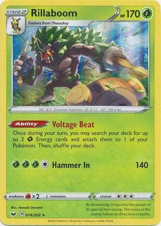 Carta Rillaboom (14/202) do set Espada e Escudo — Pokémon TCG | Bynx