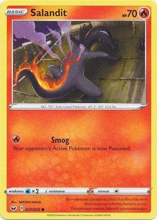 Carta Salandit (27/202) do set Espada e Escudo — Pokémon TCG | Bynx