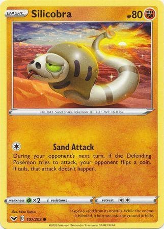 Carta Silicobra (107/202) do set Espada e Escudo — Pokémon TCG | Bynx