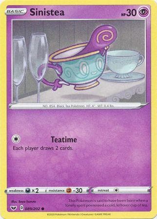 Carta Sinistea (89/202) do set Espada e Escudo — Pokémon TCG | Bynx