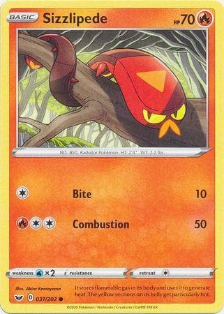 Sizzlipede (37/202) — Espada e Escudo