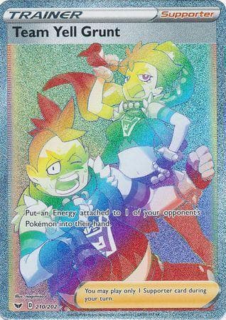 Carta Team Yell Grunt (210/202) do set Espada e Escudo — Pokémon TCG | Bynx