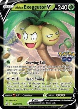 Carta Alolan Exeggutor-V (SWSH225/71) do set Espada e Escudo Promos — Pokémon TCG | Bynx
