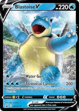 Carta Blastoise-V (SWSH101/71) do set Espada e Escudo Promos — Pokémon TCG | Bynx