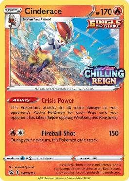 Carta Cinderace (SWSH112/71) do set Espada e Escudo Promos — Pokémon TCG | Bynx