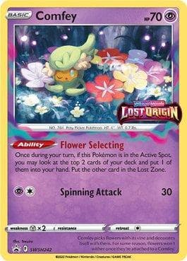 Carta Comfey (SWSH242/71) do set Espada e Escudo Promos — Pokémon TCG | Bynx