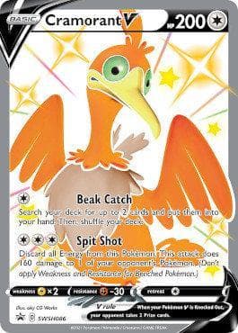 Carta Cramorant-V (SWSH086/71) do set Espada e Escudo Promos — Pokémon TCG | Bynx