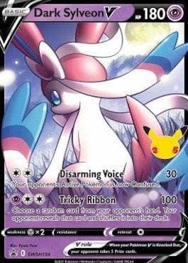 Carta Dark Sylveon-V (SWSH134/71) do set Espada e Escudo Promos — Pokémon TCG | Bynx