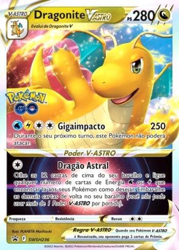 Carta Dragonite-VSTAR (Oversize) (SWSH236-O/71) do set Espada e Escudo Promos — Pokémon TCG | Bynx