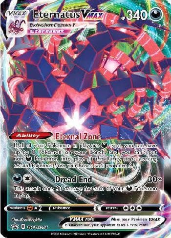 Carta Eternatus-VMAX (SWSH045/71) do set Espada e Escudo Promos — Pokémon TCG | Bynx